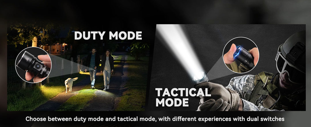 Nút bấm của đèn Đèn Sofirn SK40