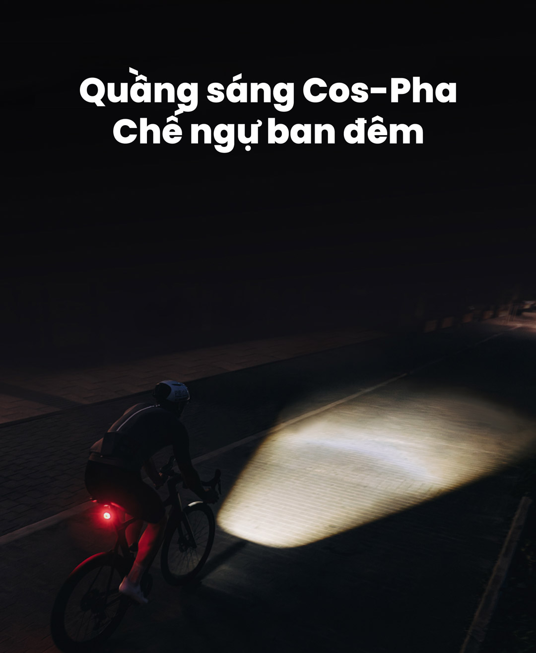Chùm sáng có pha cos, giúp soi rõ đường đi, an toàn trong mọi hành trình