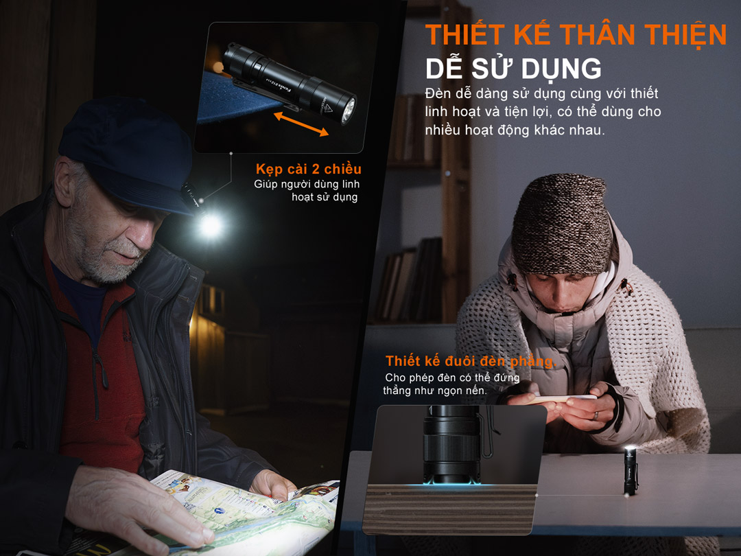 Thiết kế thân thiện dễ dàng sử dụng