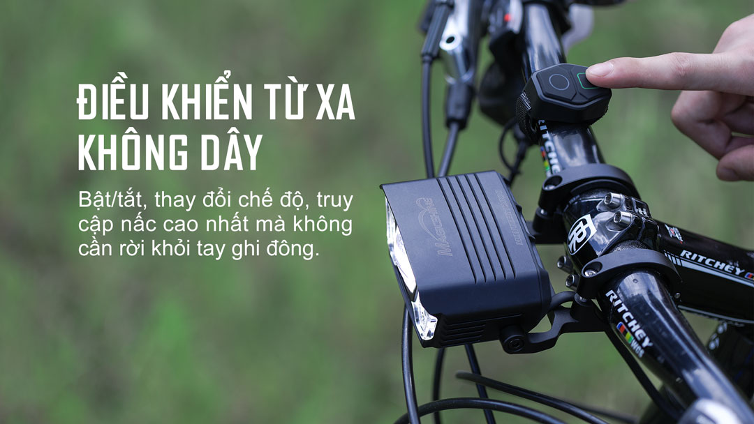 Đèn xe đạp MAGICSHINE MONTEER 12000 có điều khiển từ xa không dây