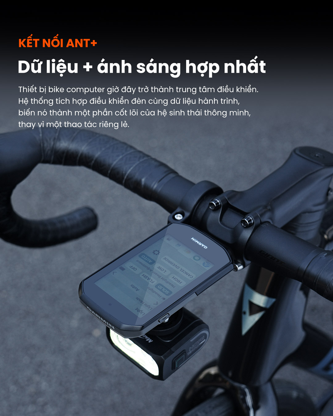 HORI 1300 PRO ANT+ kết nối Garmin Wahoo