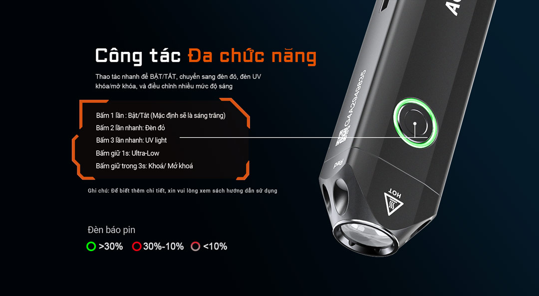 Công tắc đa chức năng của đèn