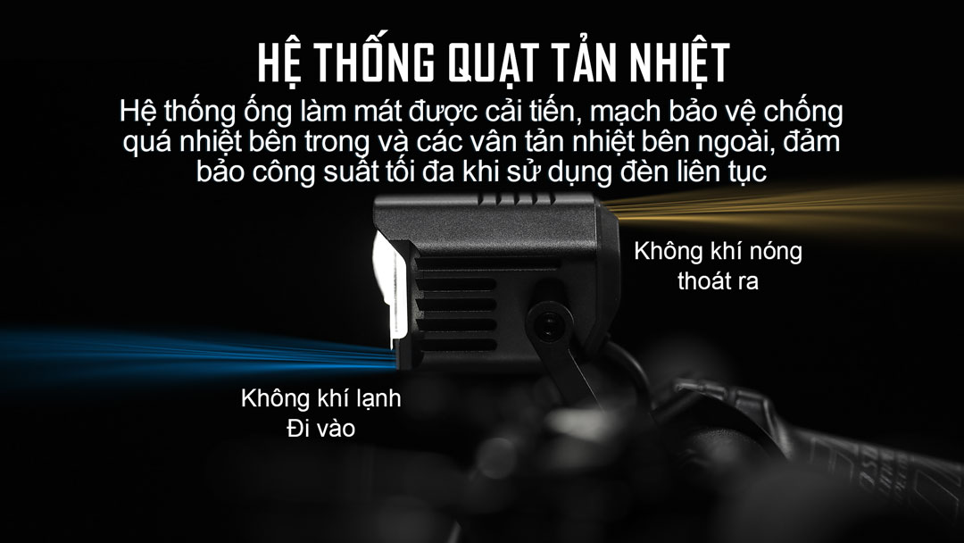 Đèn xe đạp MAGICSHINE MONTEER 12000 tản nhiệt nhanh