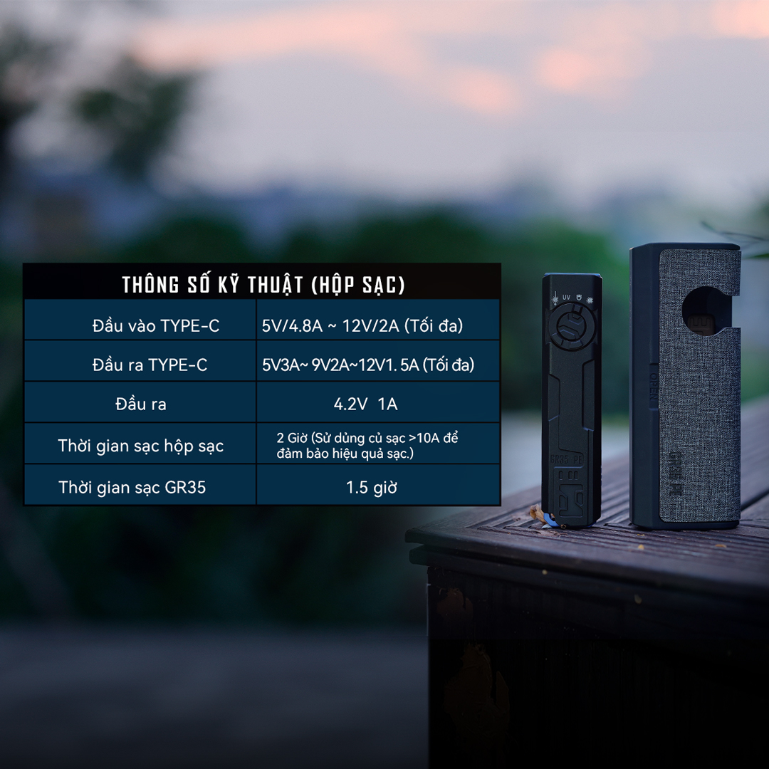 Hộp sạc IMALENT GR35 – sạc nhanh Type-C, đầy pin chỉ 1.5 giờ.