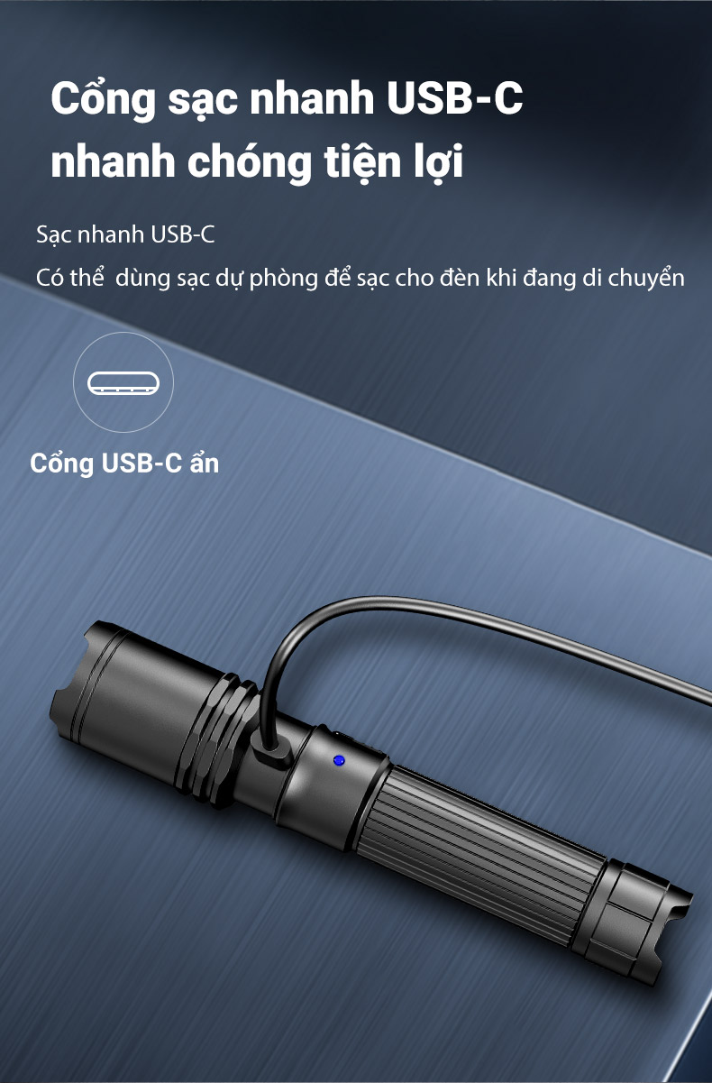 Công cụ sạc nhanh usc của Đèn pin KLARUS A1 Pro
