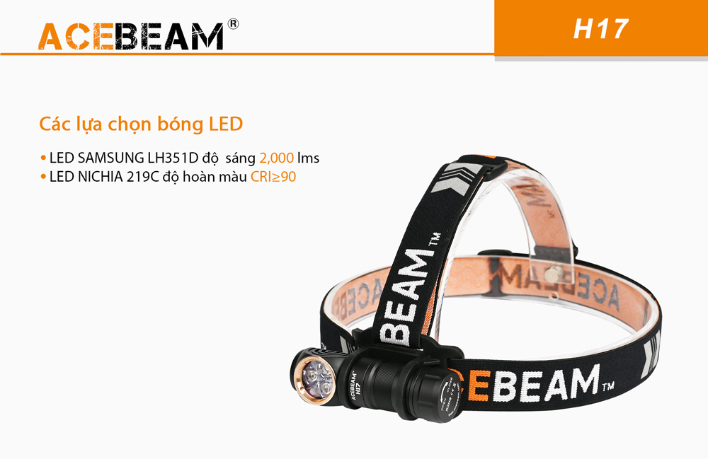 Đèn pin đội đầu ACEBEAM H17