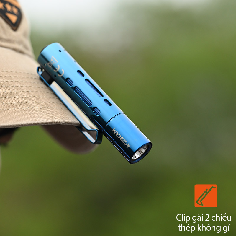 RIDER RX BLUE gài lên mũ