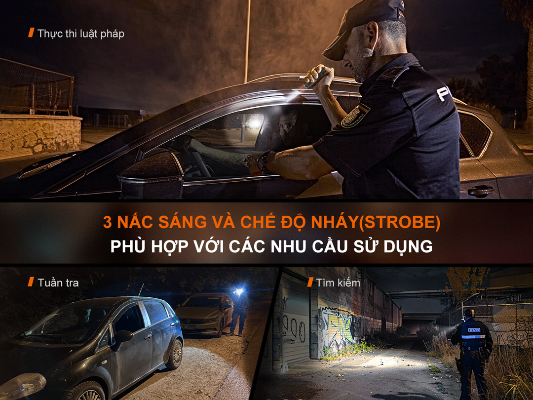 Đèn pin FENIX TK05R 3 độ sáng và 1 chức năng nháy