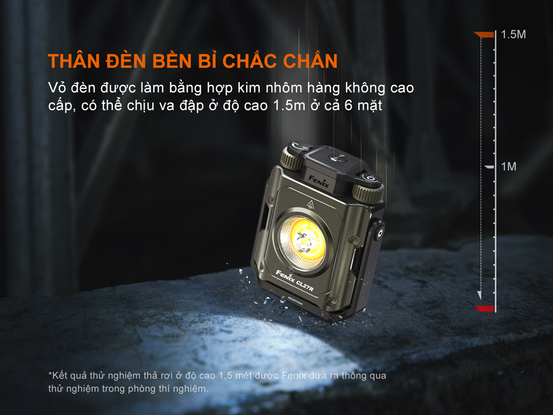 Đèn pin cắm trại FENIX CL27R chống va đập 1.5m