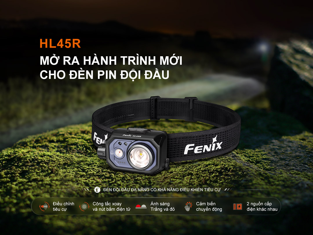 đèn pin đội đầu đa năng Fenix HL45R