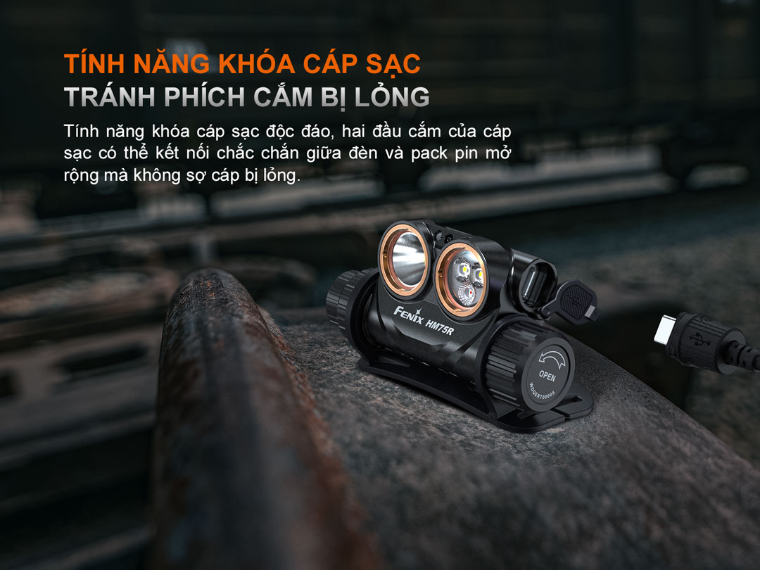 Cổng kết nổi cáp sạc chắc chắn không dễ tuột