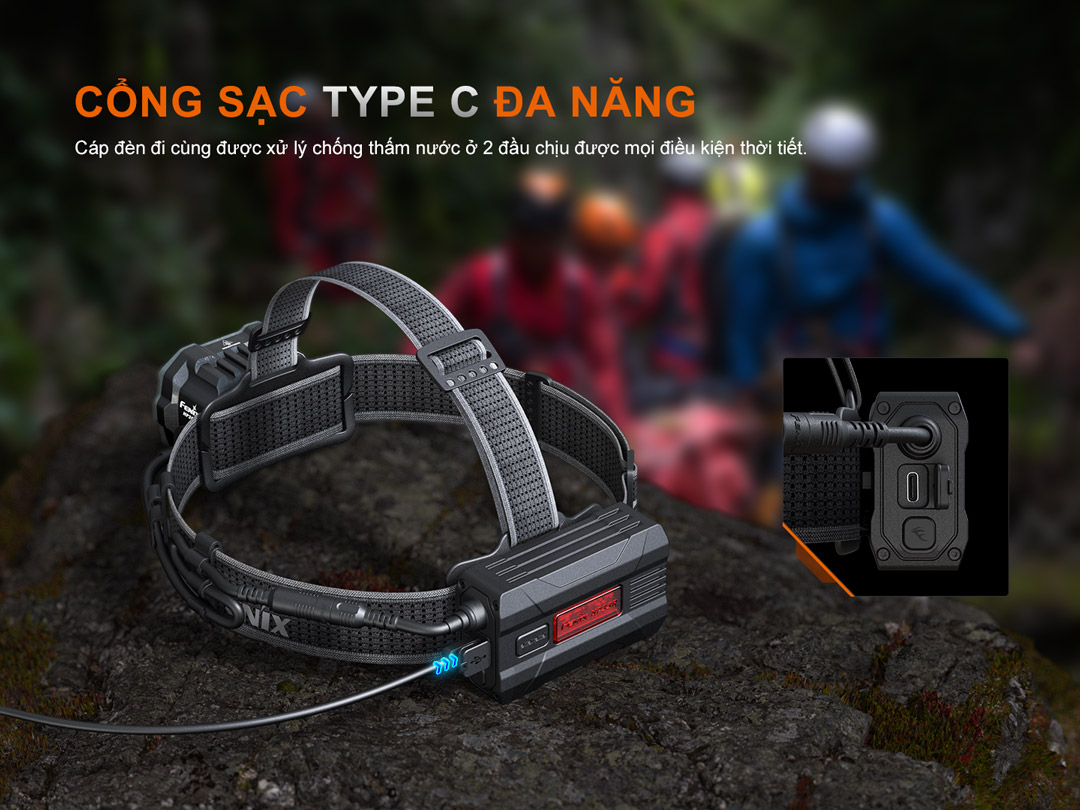 cổng sạc USB Type C đa năng, dây sạc chống thấm nước 2 đầu