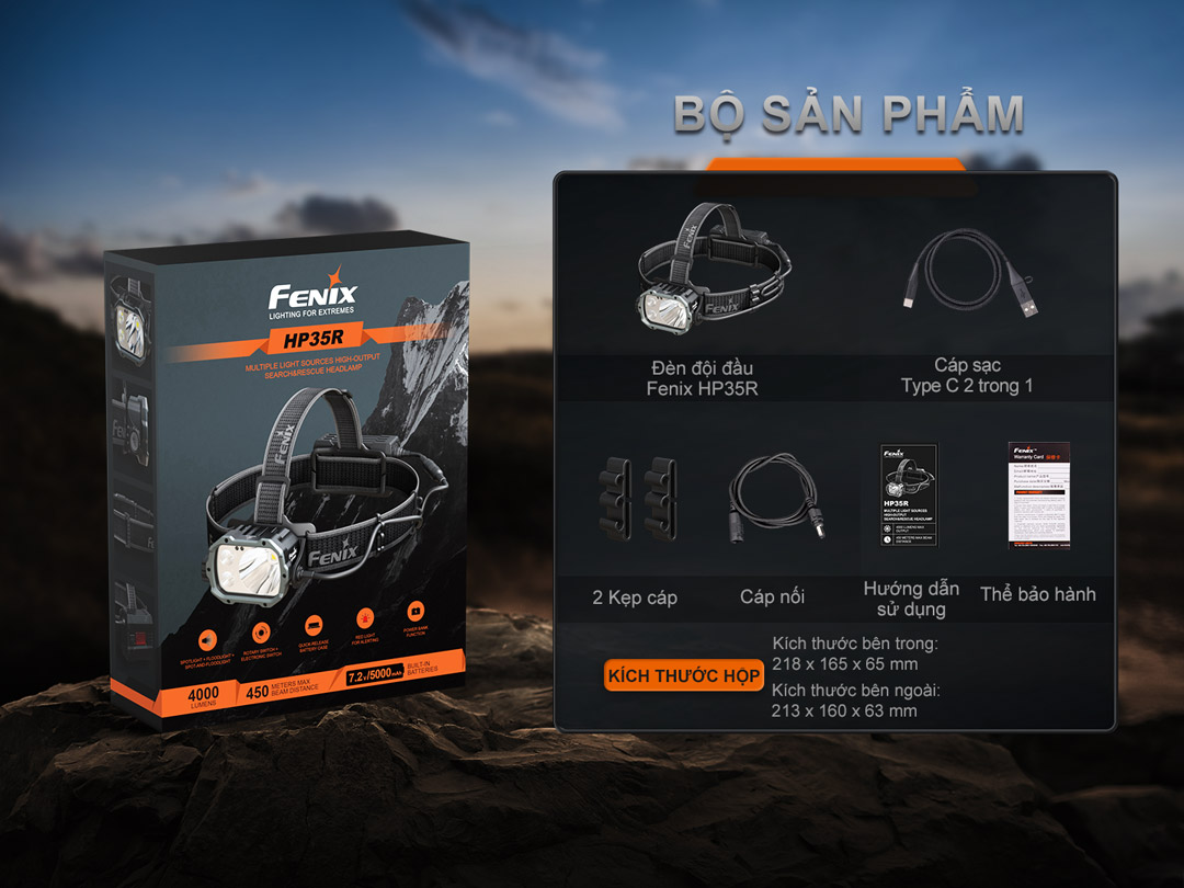 Bộ sản phẩm của HP35R