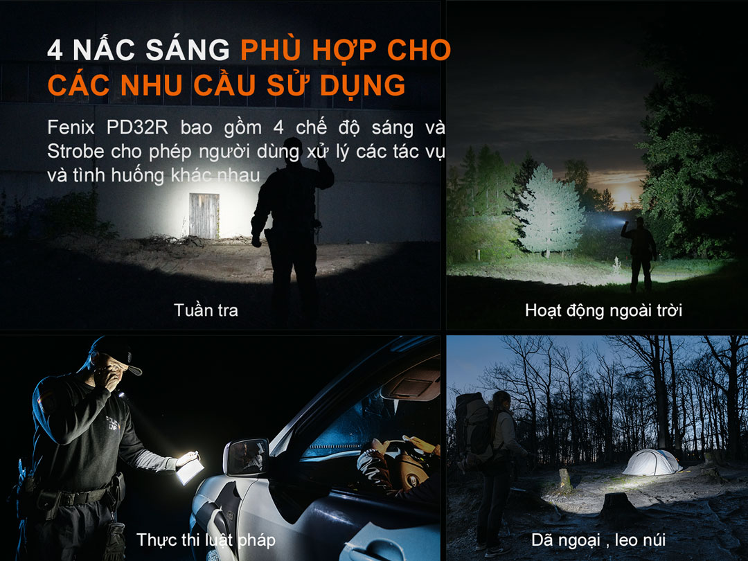 4 chế độ chiếu sáng