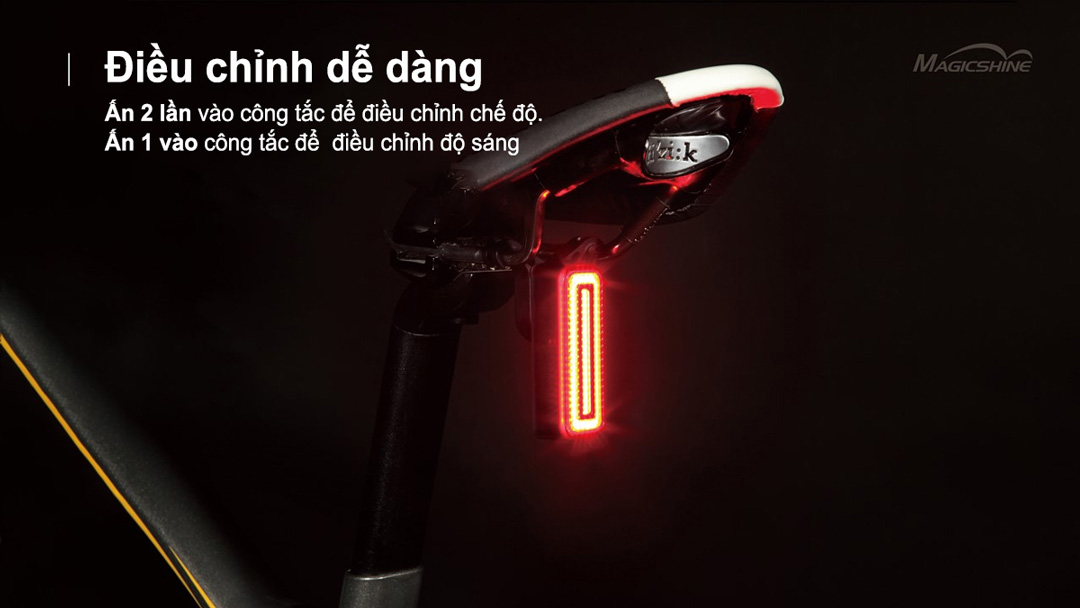Đèn hậu xe đạp MAGICSHINE SEEMEE 100 V2.0  dễ dàng điều khiển