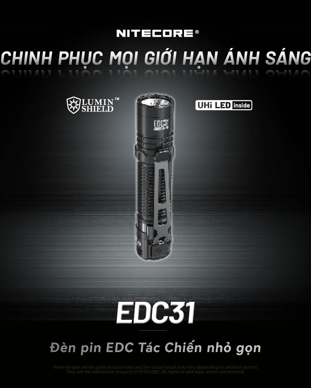 Đèn pin tác chiến EDC31 - Tổng quan về đèn