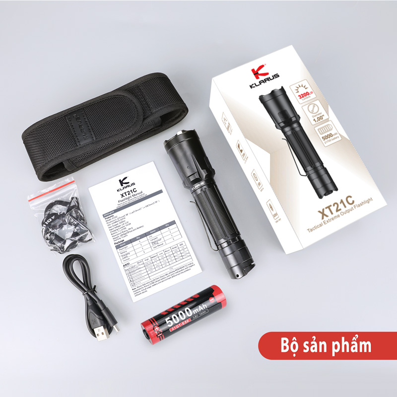 bộ sản phẩm klarus xt21c