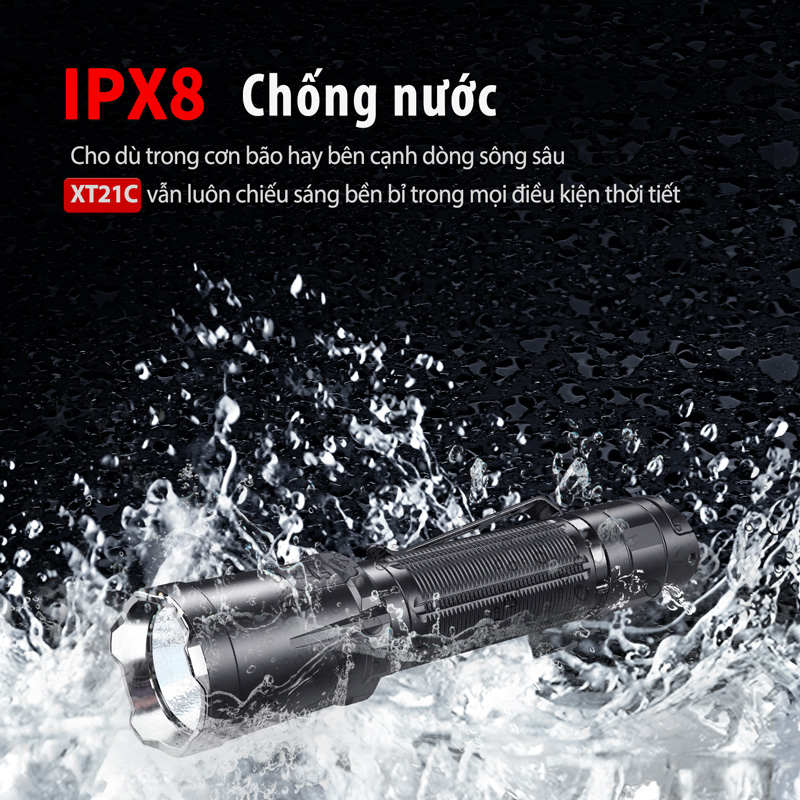 xt21c đạt chuẩn chống nước IPX8