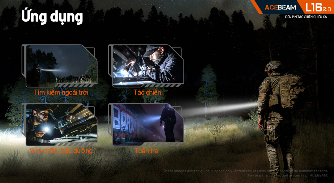 Đèn pin L16 V2.0 có tính ứng dụng cao
