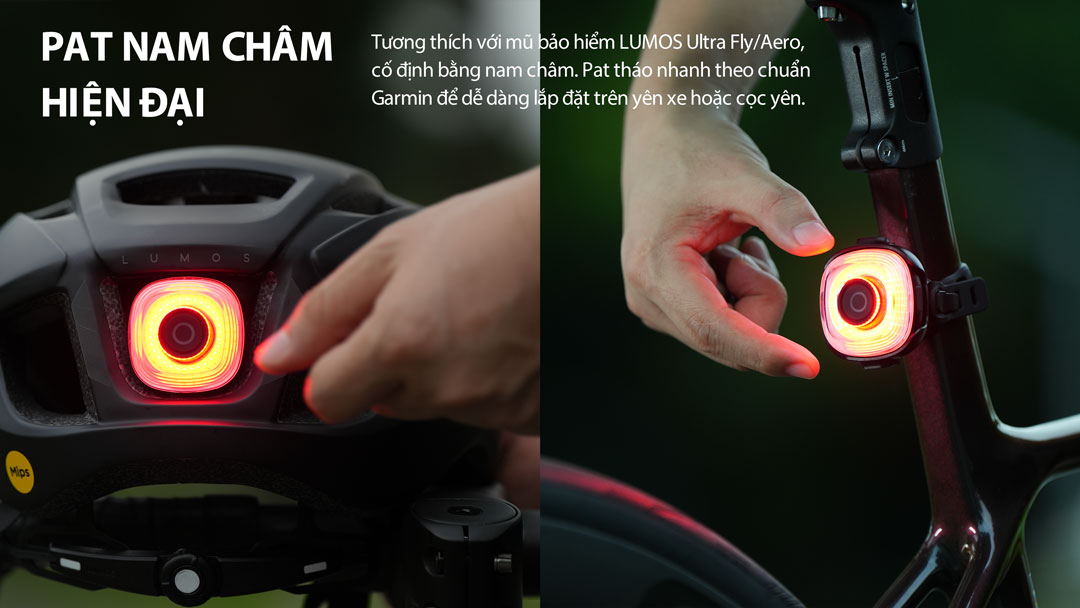 Đèn hậu xe đạp thông minh MAGICSHINE SEEMEE 50MAG với pat nam châm hiện đại