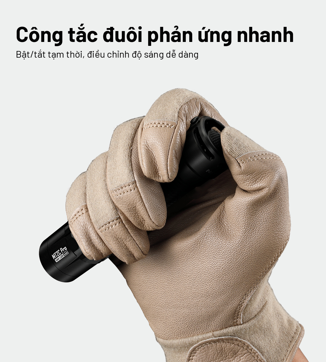 Đèn pin NITECORE MT2C Pro có công tắc đuôi phản ứng nhanh