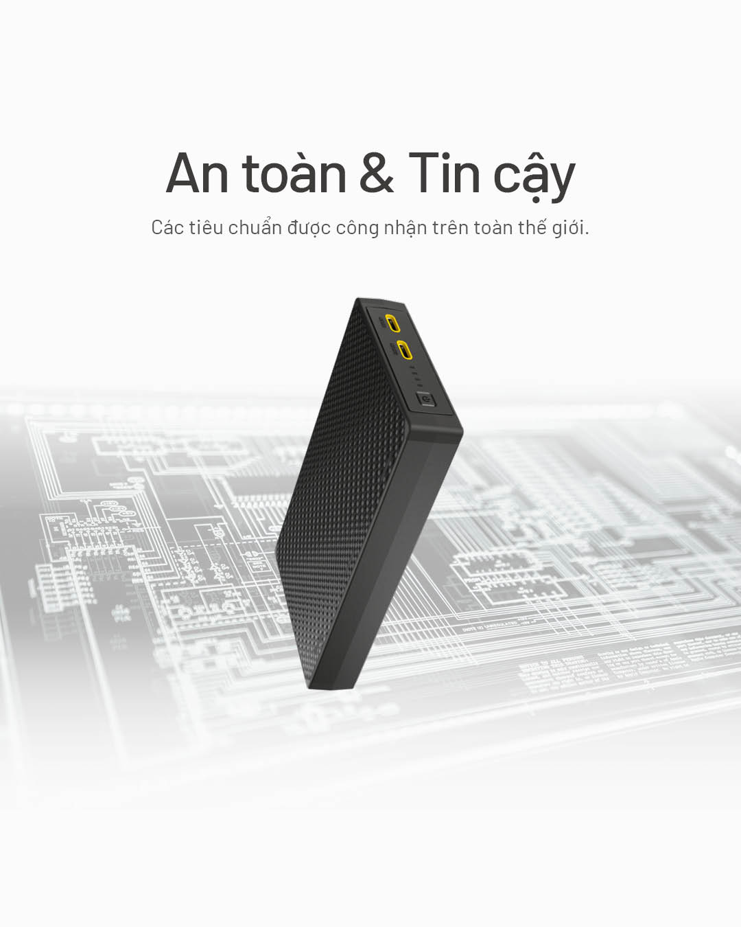 pin sạc dự phòng Nitecore NB20000 Gen3 an toàn, đạt tiêu chuẩn toàn cầu, bảo vệ mạch điện