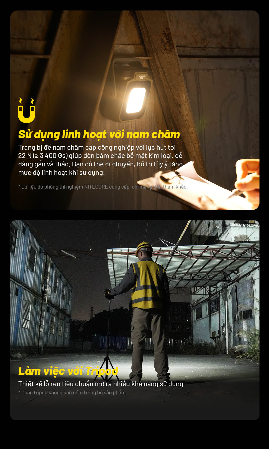 Đèn làm việc/cắm trại NITECORE NWL30 với nhiều cách sử dụng linh hoạt