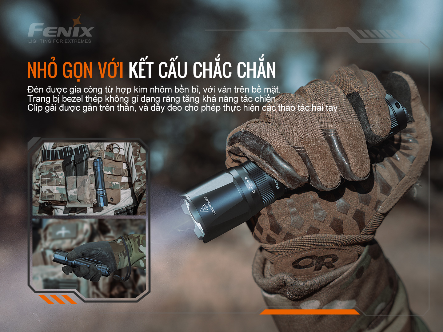 fenix tk20r v2.0 nhỏ gọn