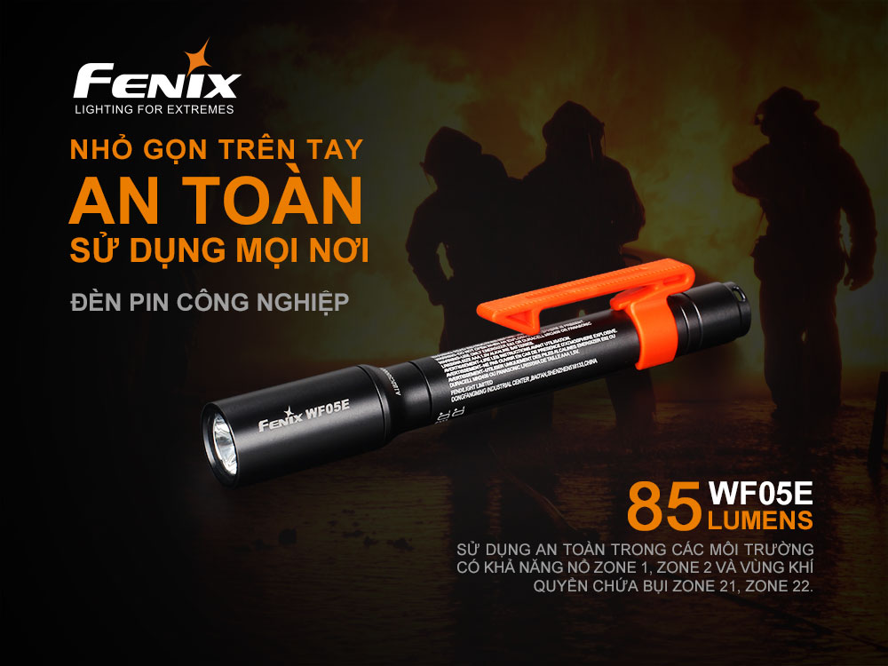 Đèn pin Fenix WF05E được thiết kế chuyên dụng cho môi trường công nghiệp