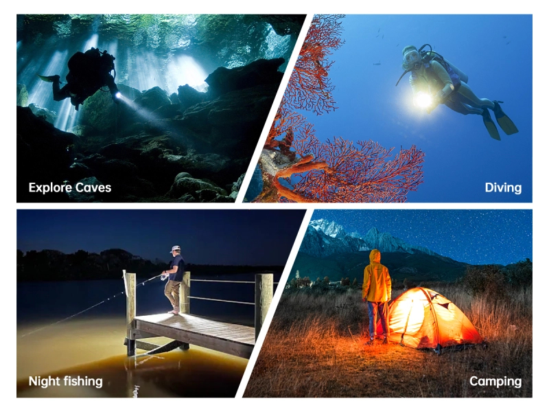 Ứng dụng của đèn lặn Wurkkos (Sofirn) DL70