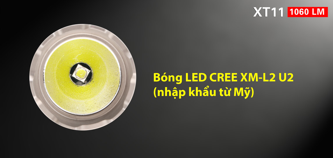 klarus xt11 trang bị bóng led cree xm-l2 u2 nhập khẩu từ mỹ