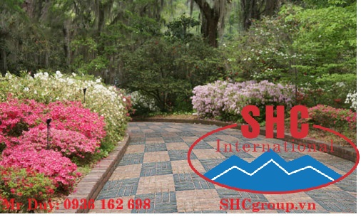 đá hạt làm gạch terrazzo sân vườn