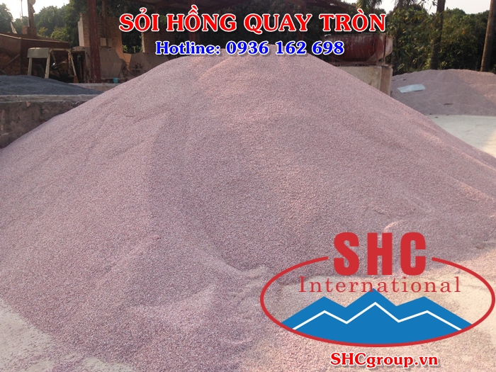 bãi chứa nguyên liệu sỏi hồng