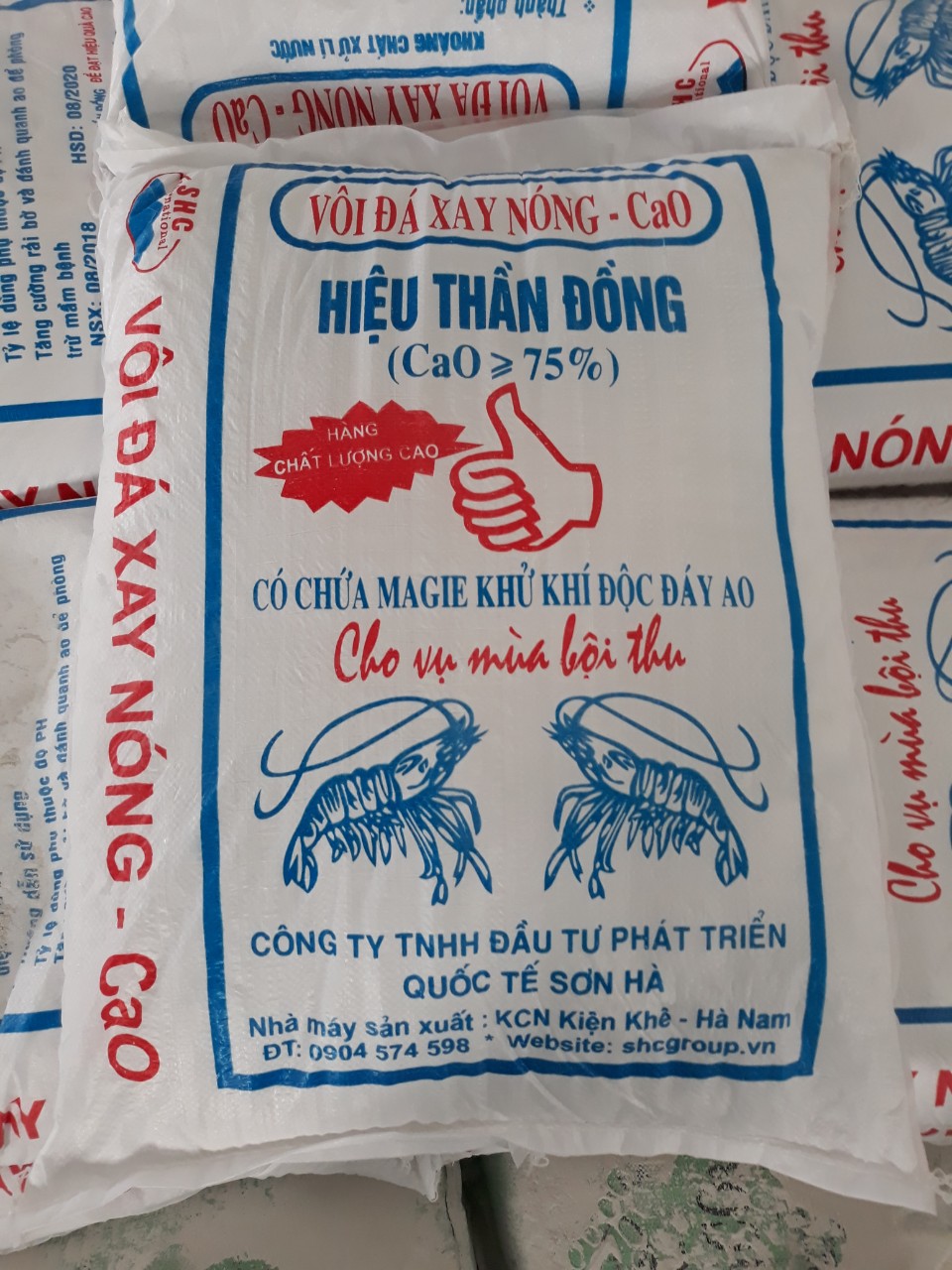 Vôi xay nóng hiệu Thần Đồng