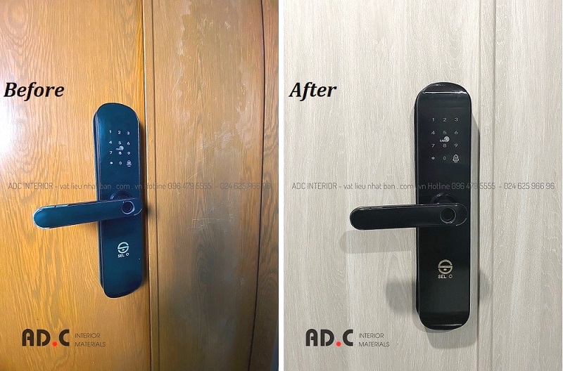 Film nội thất vân gỗ Nhật Bản với vân gỗ sống động