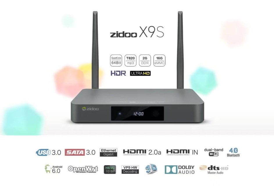 [Android TV box Cao Cấp] ZIDOO X9S Android TV Box Hệ điều hành 6.0 - Ram 2GB - ROM 16GB 3.190.000₫ Zidoo-x9s-943x640