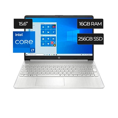Laptop HP 15T-DY200  Core i7-1165G7,11GEN, RAM 16GB SSD 256GB NVMe 15.6''FHD IPS DISPLAY,TOUCHSCREEN, WIN11, SLIVER