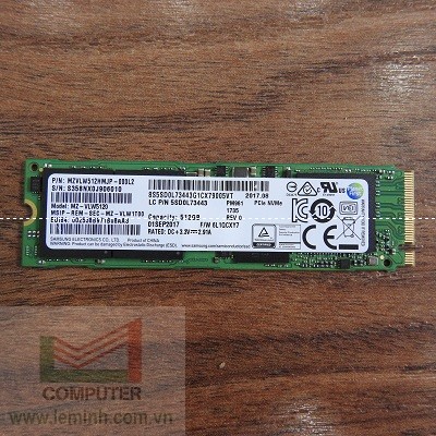 SSD Samsung SM961 512GB M2 PCIe NVMe  MZVKW512HMJP (1khe)