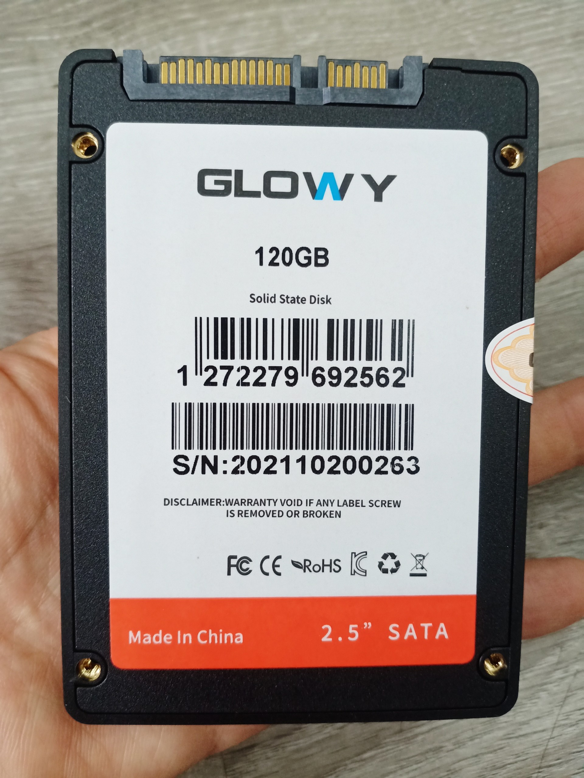 Ổ Cứng ssd 120GB Chính Hãng GLOWAY Giá Rẻ Tốc Độ Cao mới 100% Bảo Hành 36 Tháng