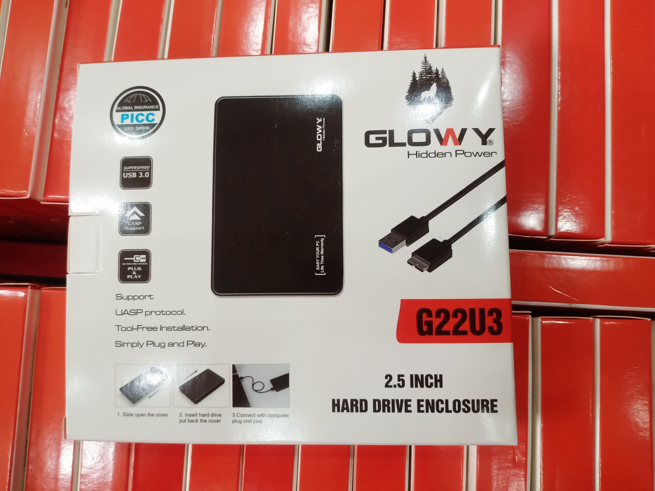 Box HDD 2.5 Gloway G22U3 - HÀNG MỚI - CHÍNH HÃNG - Tặng bao da