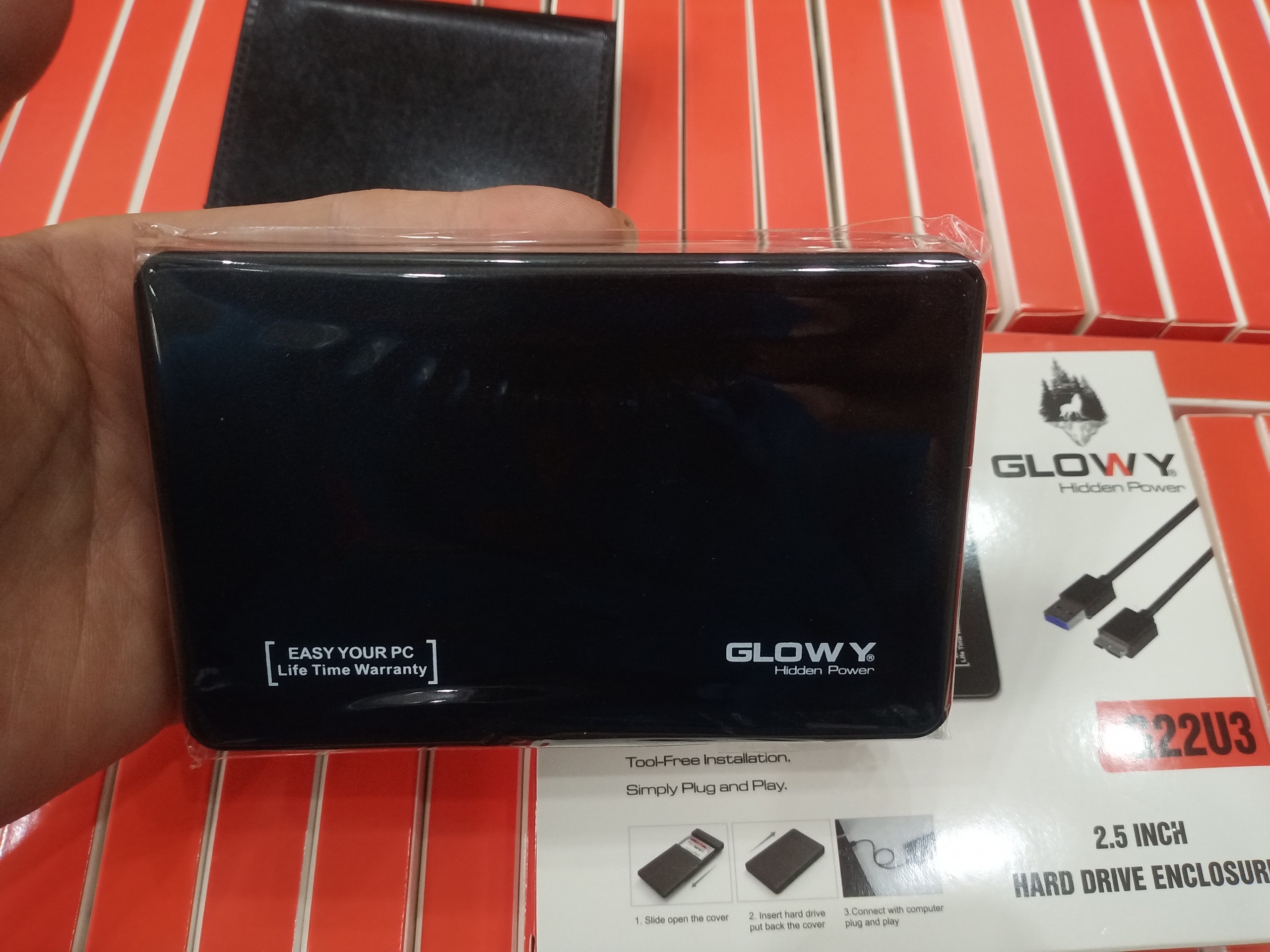 Box HDD 2.5 Gloway G22U3 - HÀNG MỚI - CHÍNH HÃNG - Tặng bao da