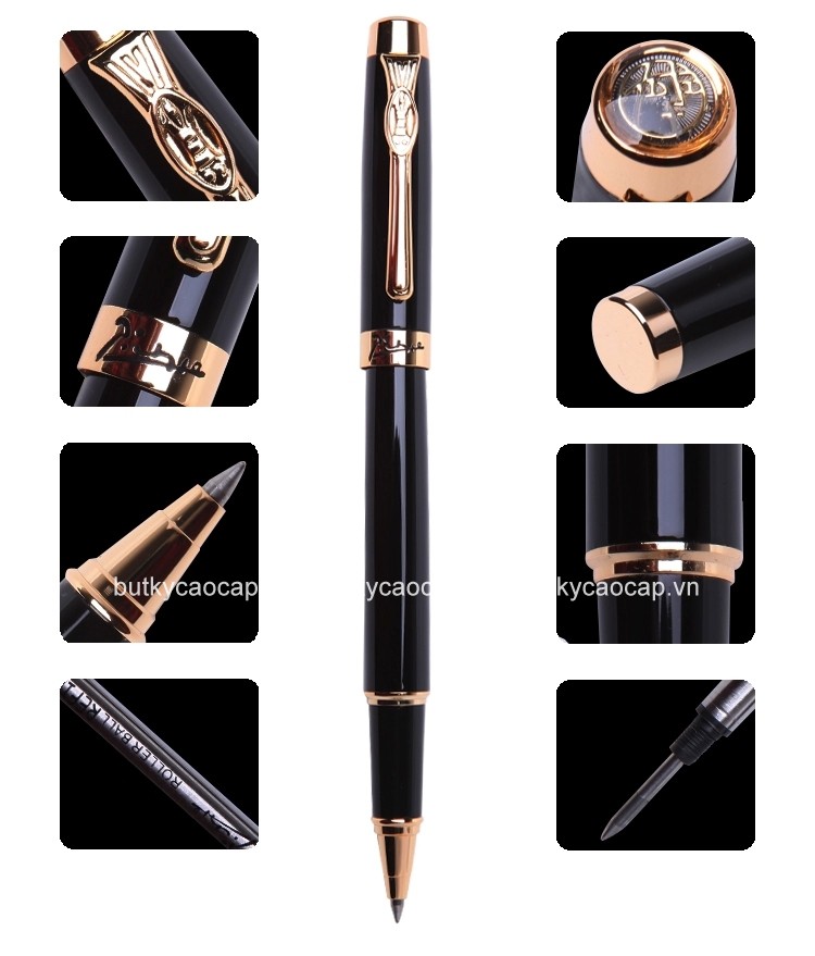 Chi tiết thiết kế bút dạ bi cao cấp Picasso PS-933RBK màu đen