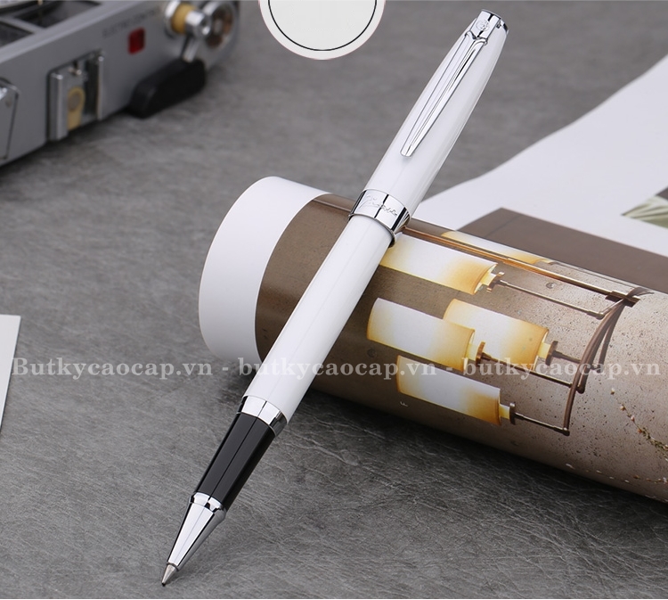 Bút dạ bi cao cấp Picasso 717 màu trắng