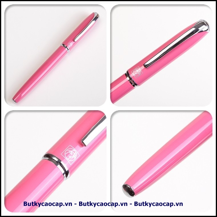 Chi tiết bút dạ bi cao cấp Picasso PS-916 màu hồng