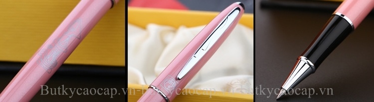 Chi tiết bút dạ bi Picasso PS-606 màu hồng