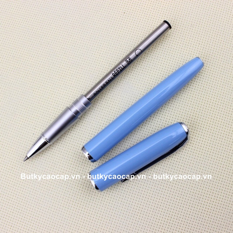 Chi tiết bút dạ bi cao cấp Picasso PS-916 màu xanh