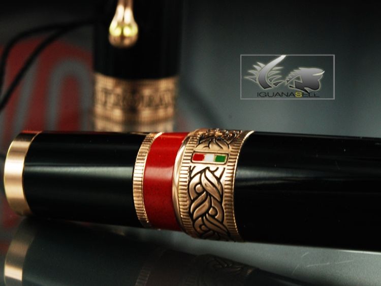 Chi tiết bút máy cao cấp Aurora Limited Edition Dante Inferno