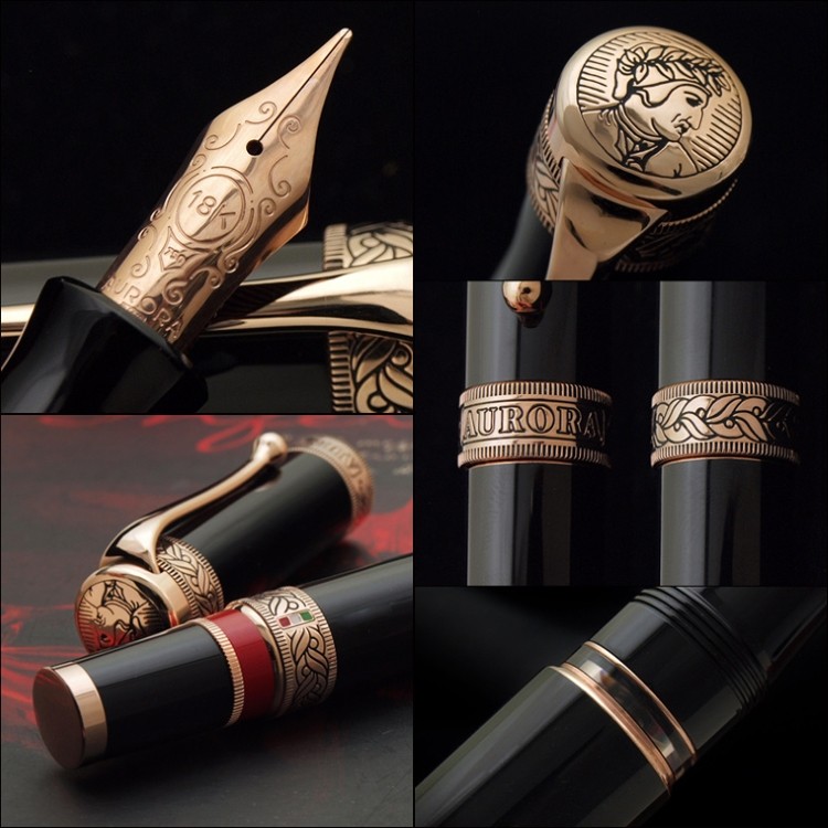Chi tiết bút máy cao cấp Aurora Limited Edition Dante Inferno