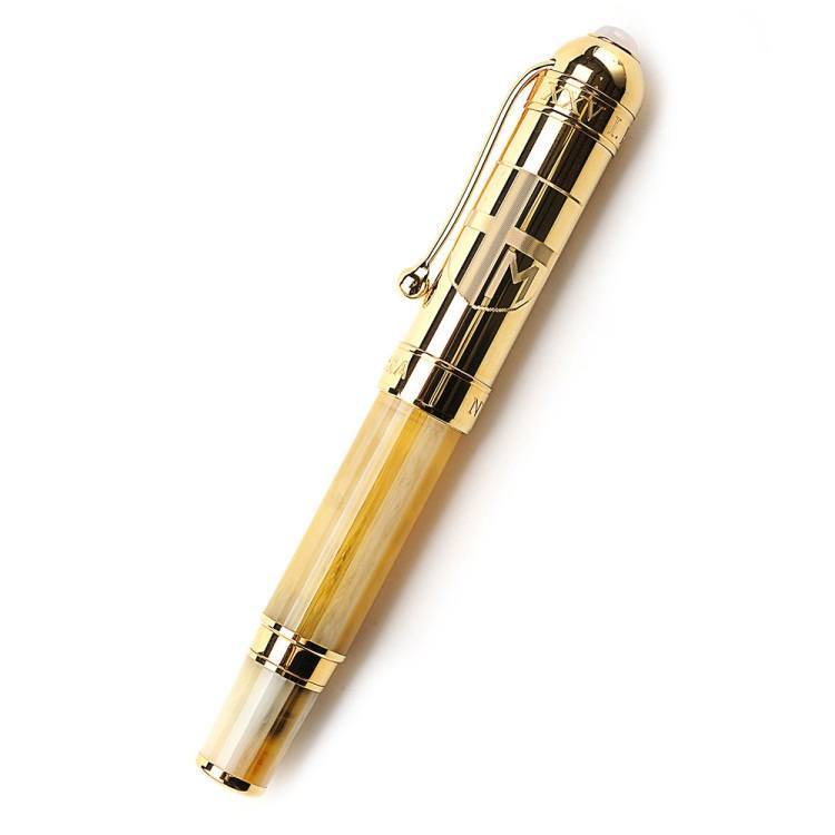 Bút máy Aurora Limited Edition Papa Gold Plated Cap