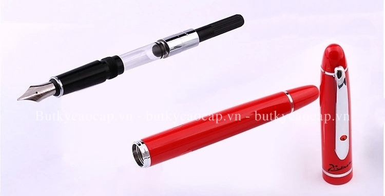 Thiết kế bút máy cao cấp Picasso PS-608 màu đỏ